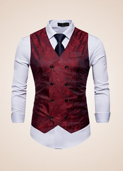 Paisley Patterns Steampunk V Neck Vest UK