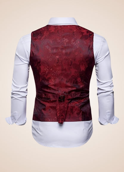 Paisley Patterns Steampunk V Neck Vest UK