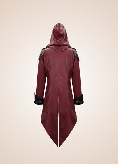 Red Punk Men's Frock Coat UK