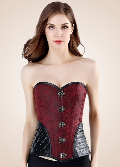 Red Steampunk Corset UK