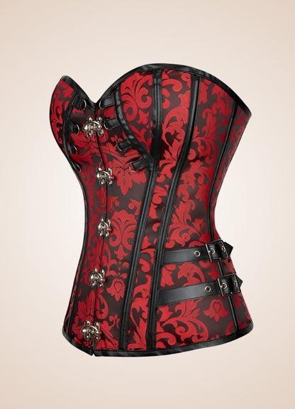 Red Steampunk Gothic Corset UK