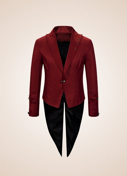 Red Steampunk Tailcoat UK