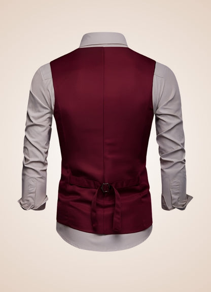 Red Vintage Steampunk Vest UK
