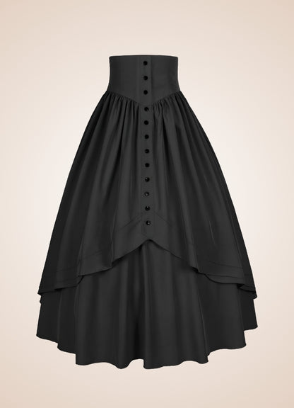 Retro High Waist Steampunk Skirt UK