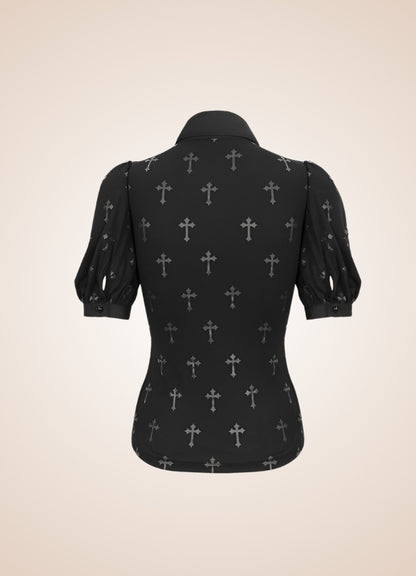 Ruffled Gothic Steampunk Shirt UK