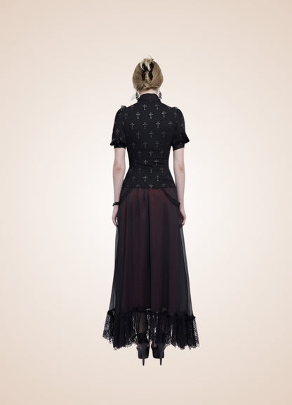 Ruffled Gothic Steampunk Shirt UK