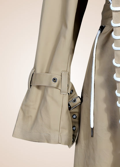 Sewed Steampunk Trench Coat UK