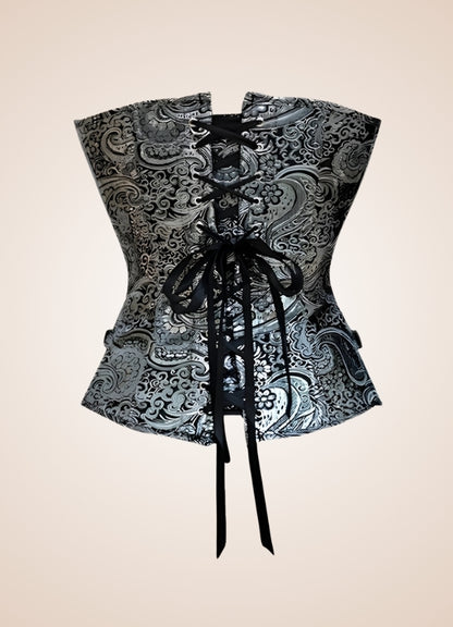 Silver Steampunk Corset UK