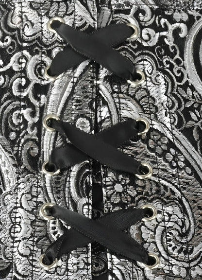 Silver Steampunk Corset UK