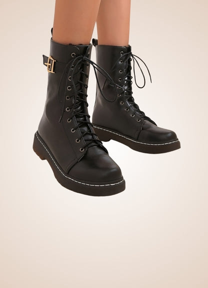 Single Buckle Steampunk Boots UK