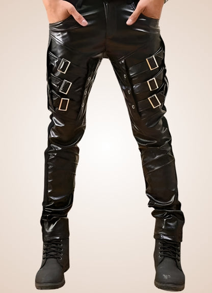 Skinny Gothic Leather Pants UK