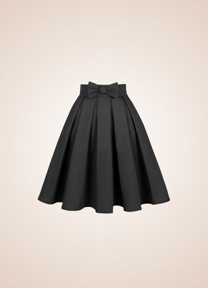 Solid Color Ribbon Mini Skirt UK