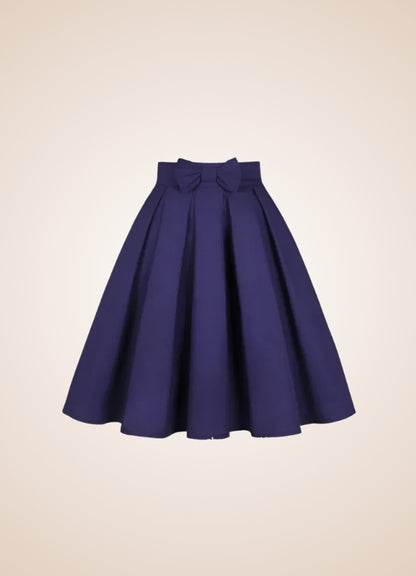 Solid Color Ribbon Mini Skirt UK