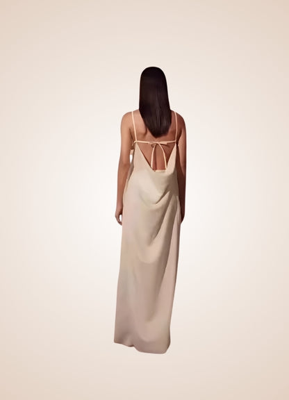 Steampunk Apricot Long Dress UK