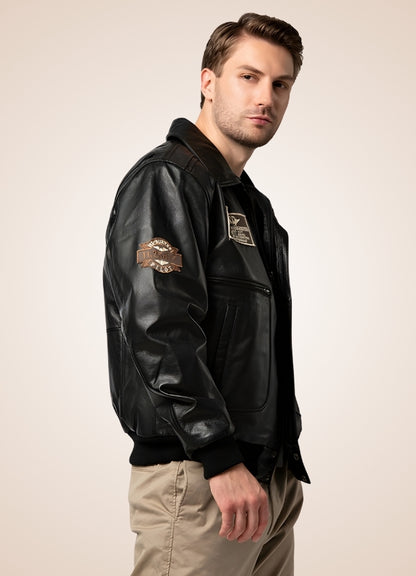 Steampunk Aviator Leather Jacket UK