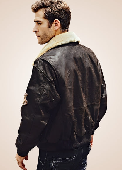 Steampunk Aviator Leather Jacket UK