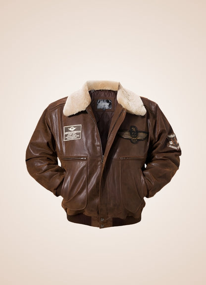 Steampunk Aviator Leather Jacket UK