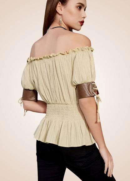Steampunk Bare Shoulders Shirt UK