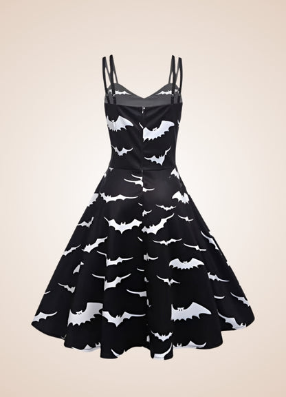 Steampunk Bat Print Dress UK