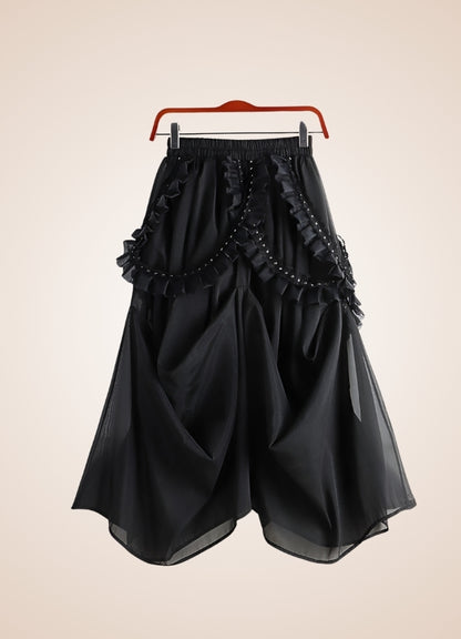 Steampunk Black Spring Skirt UK