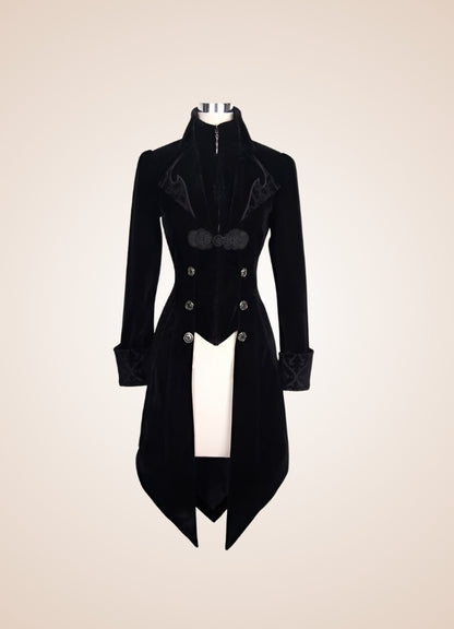 Steampunk Black Trench Coat UK