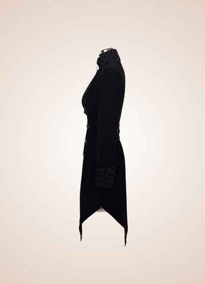 Steampunk Black Trench Coat UK