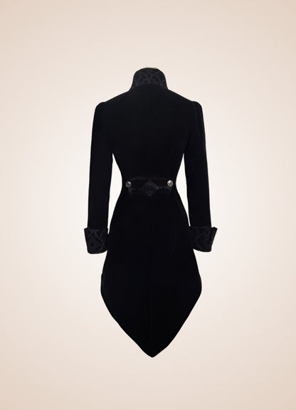 Steampunk Black Trench Coat UK