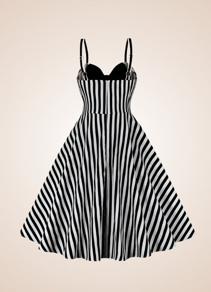 Steampunk Black White Dress UK