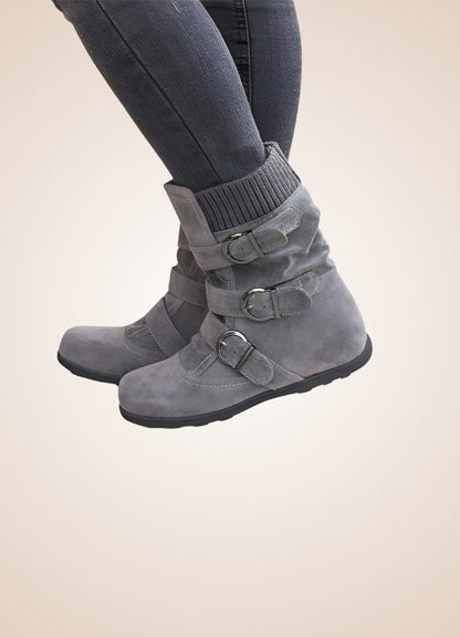 Steampunk Buckle Ankle Boots UK
