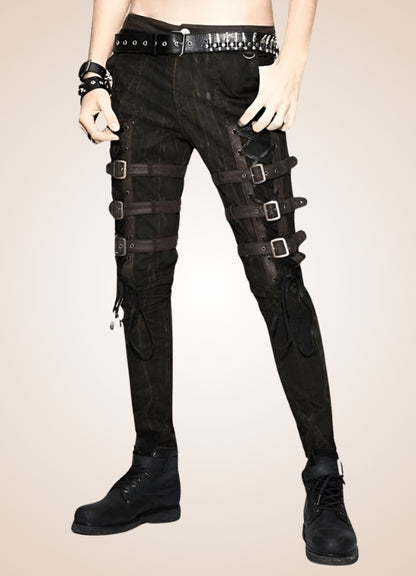 Steampunk Buckle Pants UK