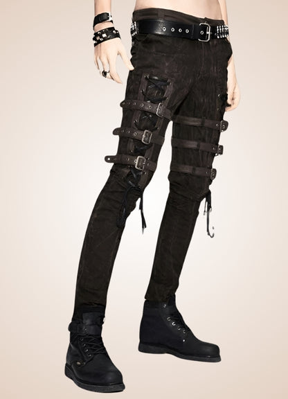 Steampunk Buckle Pants UK