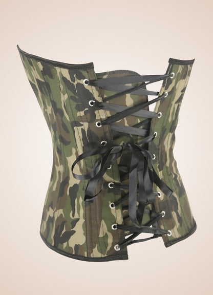 Steampunk Camouflage Corset UK