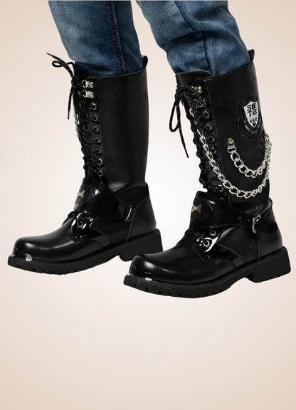 Steampunk Chain Boots UK