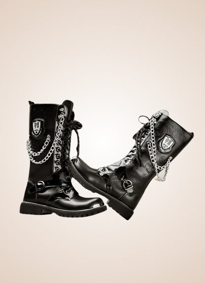 Steampunk Chain Boots UK