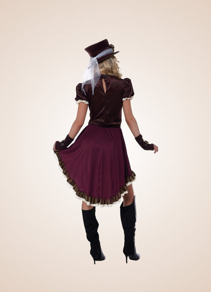 Steampunk Classic Brown Dress UK
