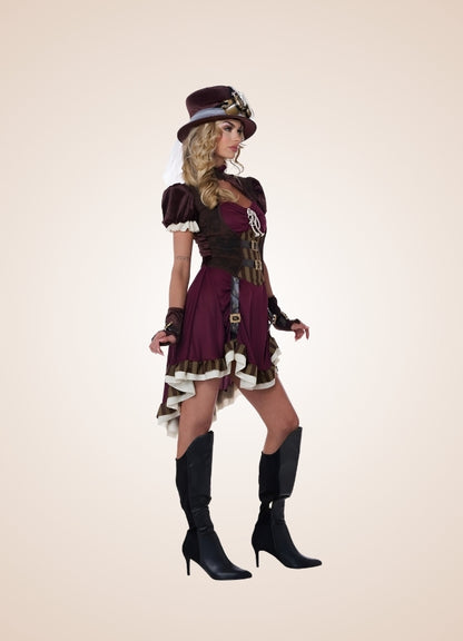 Steampunk Classic Brown Dress UK