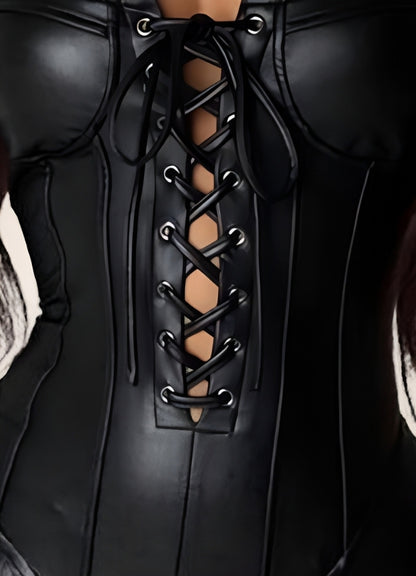 Steampunk Crossed Leather Dress UK