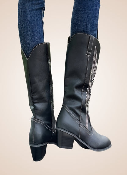 Steampunk Embroidery Cowboy Boots UK