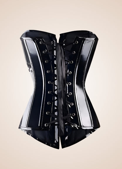 Steampunk Faux Leather Corset Lingerie UK