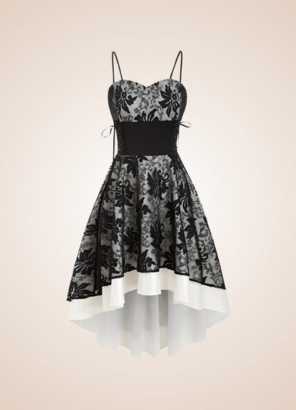 Steampunk Floral Lace Dress UK