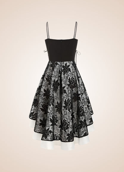 Steampunk Floral Lace Dress UK