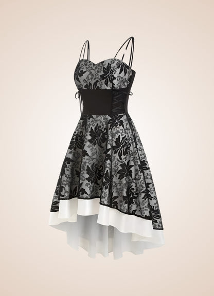 Steampunk Floral Lace Dress UK