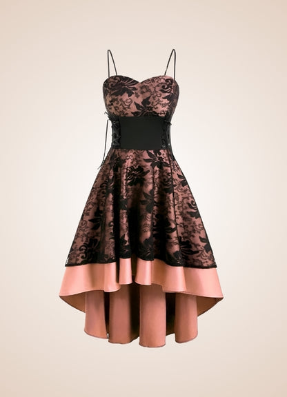 Steampunk Floral Lace Dress UK