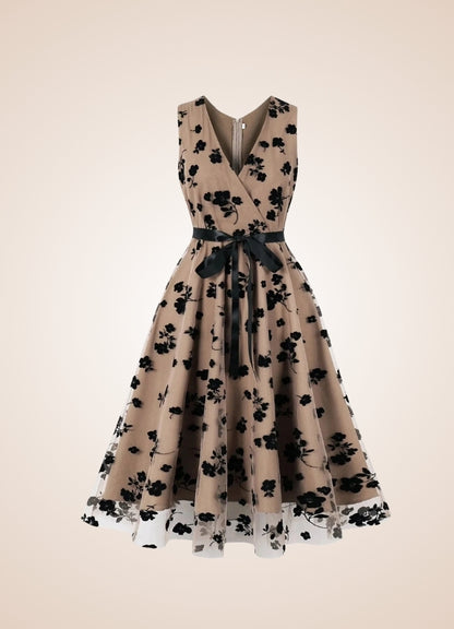 Steampunk Floral Mesh Dress UK
