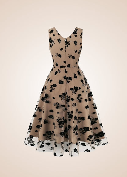 Steampunk Floral Mesh Dress UK