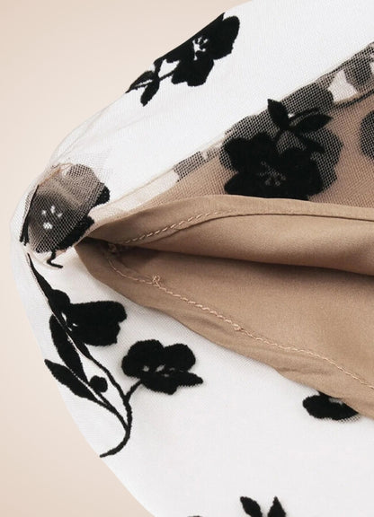 Steampunk Floral Mesh Dress UK