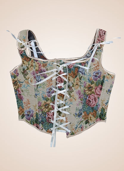 Steampunk Flower Pattern Bustier UK