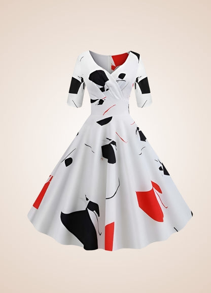 Steampunk Flower Print Dress UK