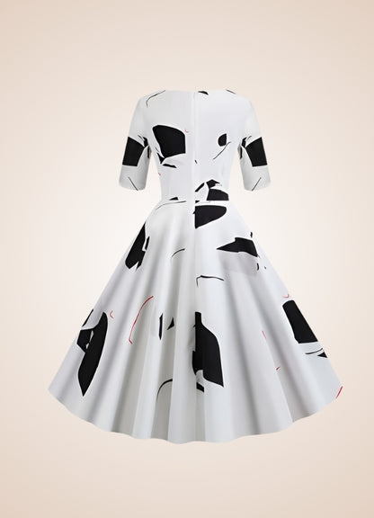 Steampunk Flower Print Dress UK