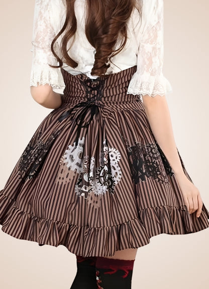 Steampunk Gear Pattern Skirt UK